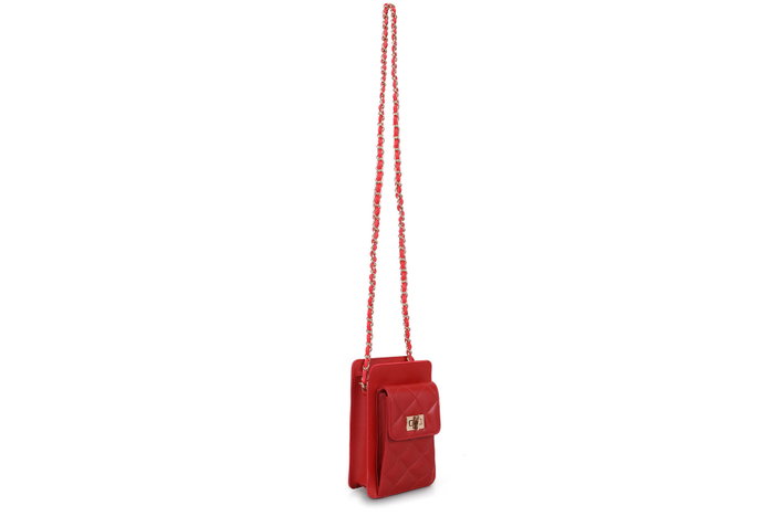 Lucky Bees Bolso Bandolera 305 Rojo de Piel de Polivinilo Lucky Bees Bolso Bandolera 305 Rojo de Piel de Polivinilo